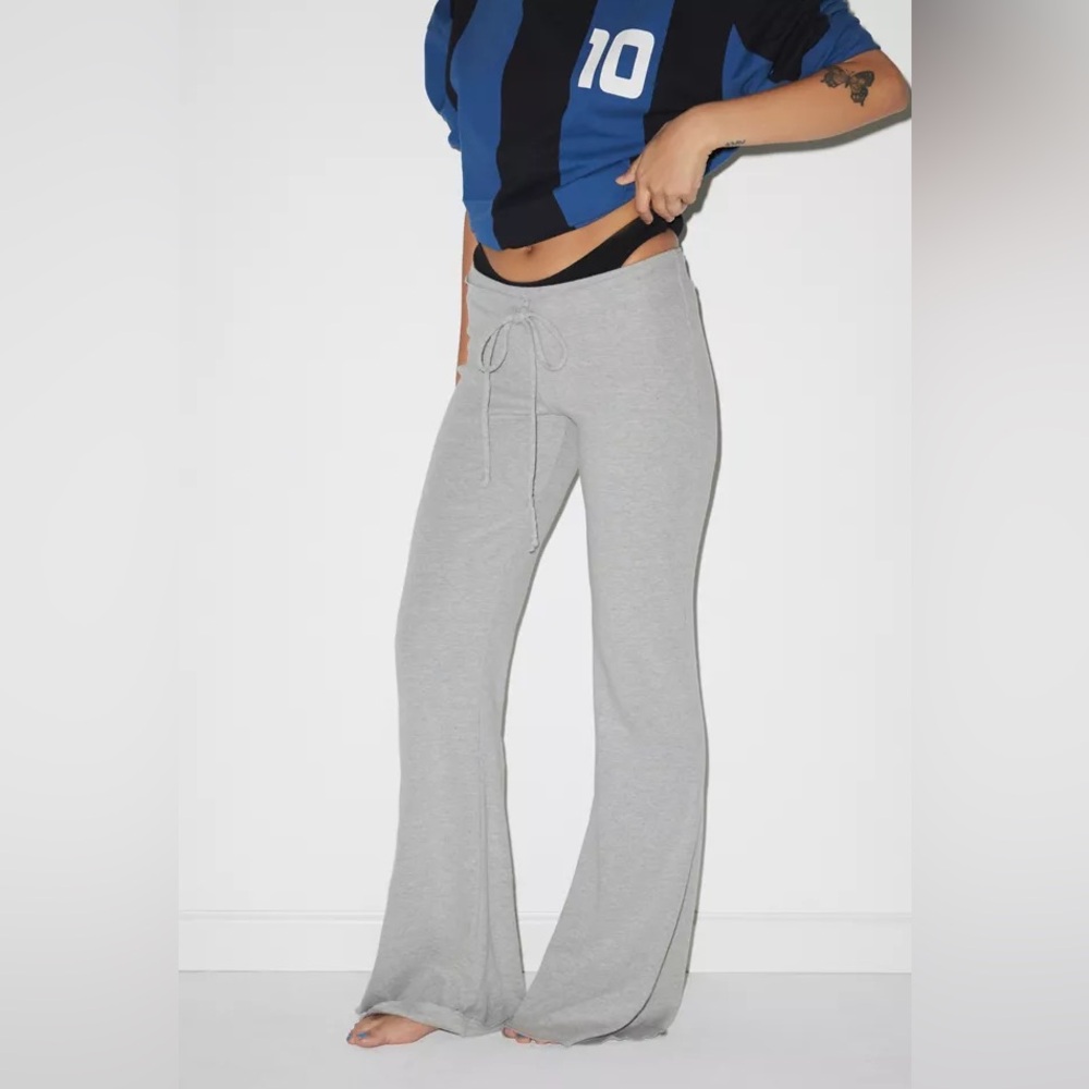 Gray Drawstring Lounge Pants
